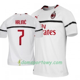 Koszulka AC Milan Nikola Kalinic 7 Wyjazdowe Koszulki Piłkarskie 2018-2019 Krótki Rękaw